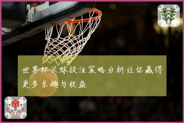 世界杯买球投注策略分析让你赢得更多乐趣与收益